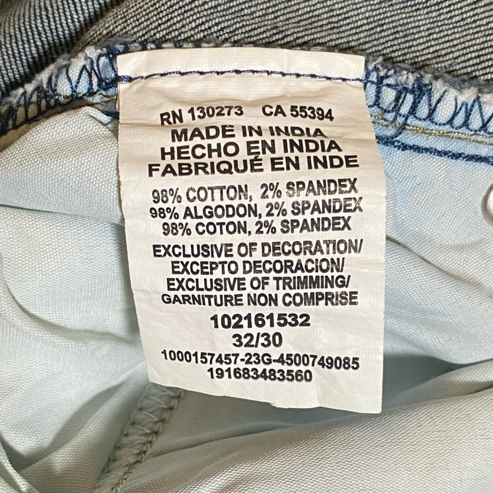 32/30 Men’s Slim Straight Lee Denim med-Dark Wash - Picture 9 of 10